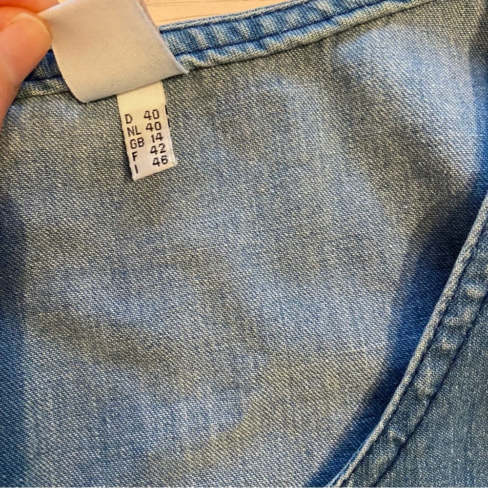 Vintage Denim 100% Cotton Maxi Dress by Miss Astor Women’s Size Medium to Large - Picture 7 of 8